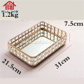 Golden Crystal Bling Cosmetic Holder Storage Box